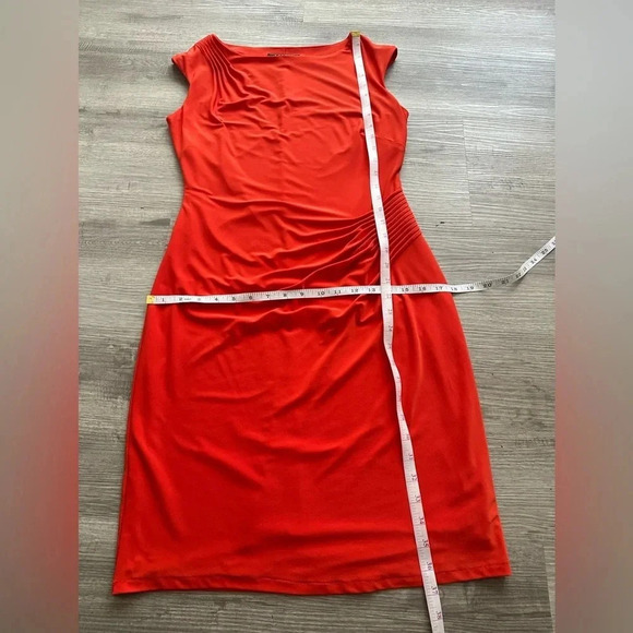 Lauren Ralph Lauren beautiful orange sundress Sz 8 - Picture 5 of 6